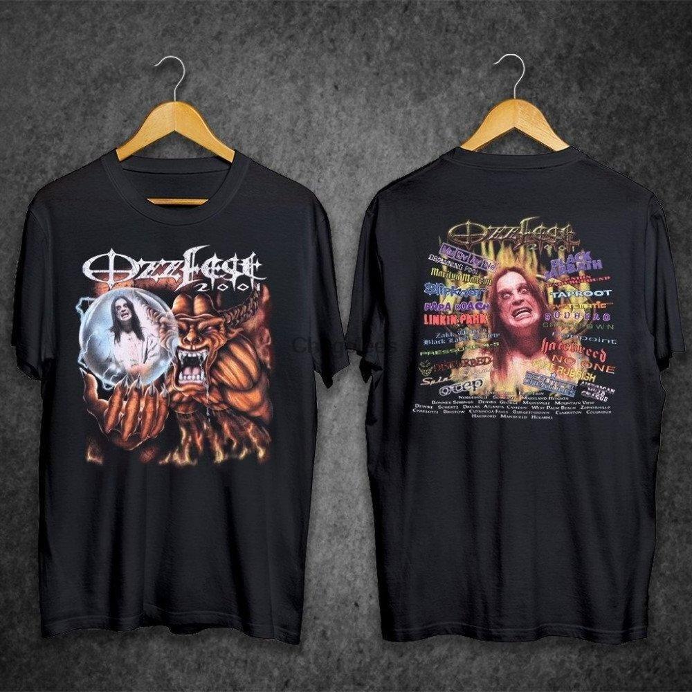 Vintage 2001 Ozzy Osbourne Ozzfest Concert Ozzy Osbourne Ozz Tshirt 2 Sided